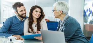 home improvement financial counselor with couple